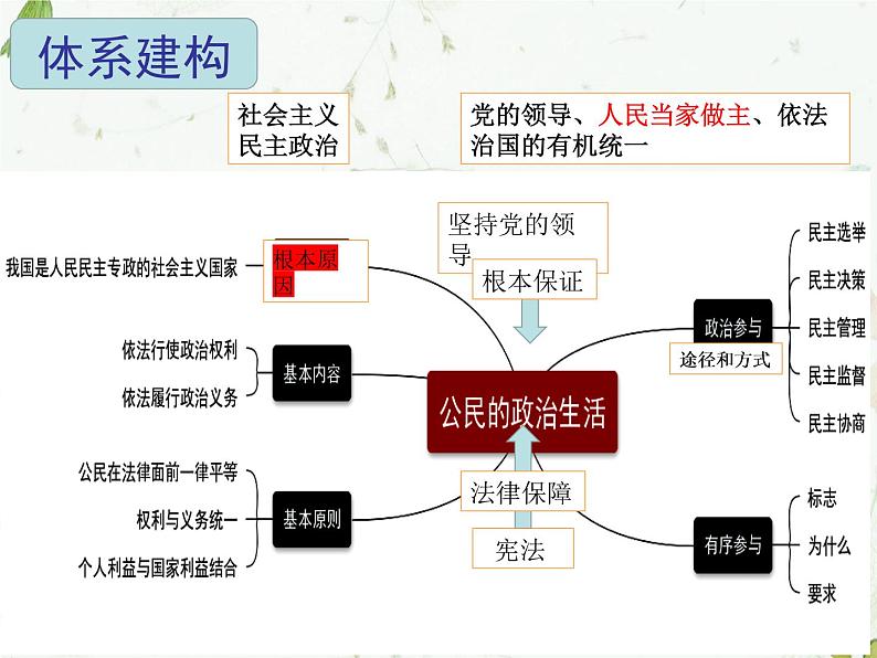 第一单元 公民的政治生活 课件-2023届高考政治二轮复习人教版必修二政治生活03