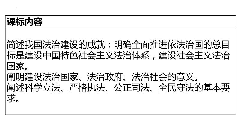 第三单元 全面依法治国 课件-2023届高考政治一轮复习统编版必修三政治与法治第2页