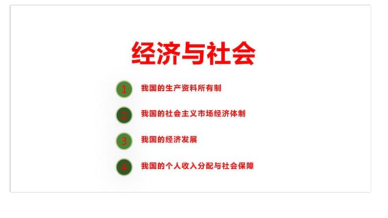 第一课 我国的生产资料所有制 课件-2023届高考政治一轮复习统编版必修二经济与社会第1页