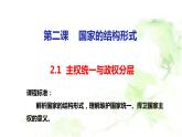2.1 主权统一与政权分层 课件-2022-2023学年高中政治统编版选择性必修一当代国际政治与经济