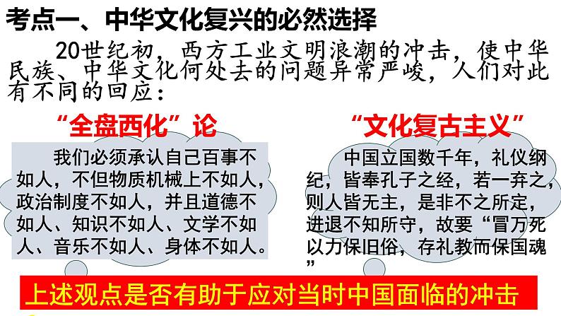 第九课 坚持中国特色社会主义文化发展道路 课件-2023届高考政治一轮复习人教版必修三文化生活第6页