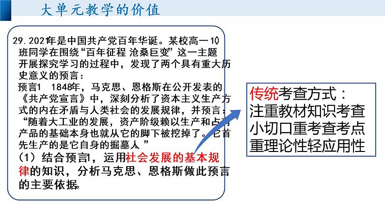 筚路蓝缕 砥砺深耕——高中思政课单元教学的探索与困惑 课件第4页