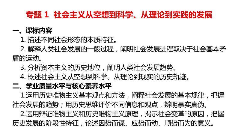 专题1 社会主义从空想到科学、从理论到实践的发展 课件第4页