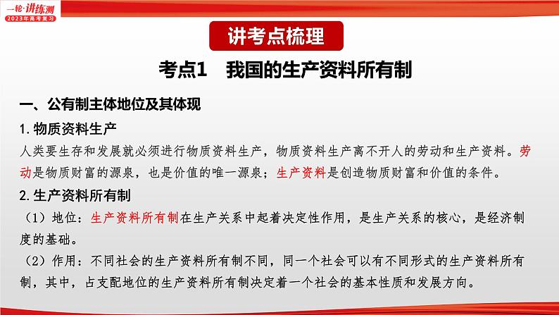 【备战2023高考】政治全复习——专题03《基本经济制度与经济体制》课件（浙江专版）05