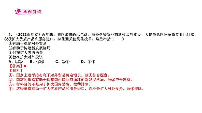 【备战2023高考】政治考点全复习——考点11《经济全球化与对外开放》复习课件（人教版）08