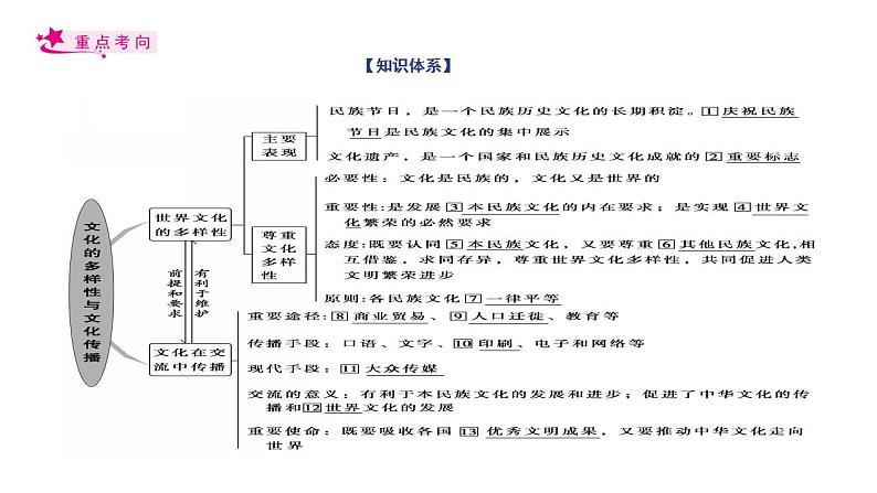 【备战2023高考】政治考点全复习——考点24《文化的多样性与文化传播》复习课件（人教版）03