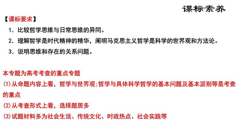 高三必修四一轮复习第一课 时代精神的精华 课件第3页