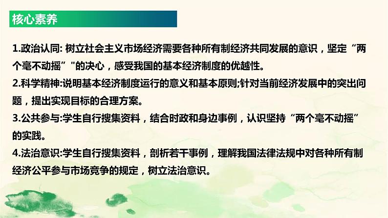 必修二第一课 我国的生产资料所有制 复习课件03