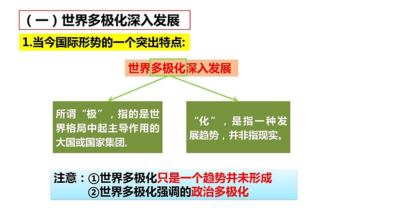 3.1世界多极化的发展 课件-2022-2023学年高中政治统编版选择性必修一当代国际政治与经济第4页