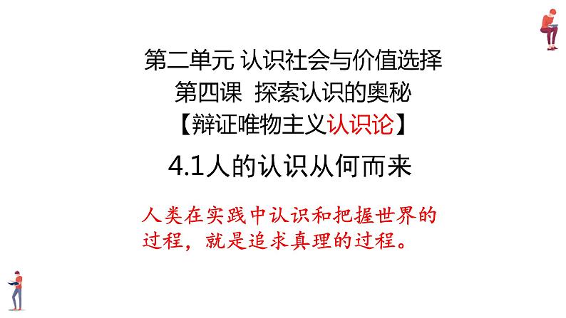 4.1 人的认识从何而来 课件第1页