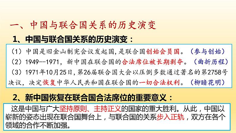 第九课  中国与国际组织  课件-2023届高考政治一轮复习统编版选择性必修一当代国际政治与经济05