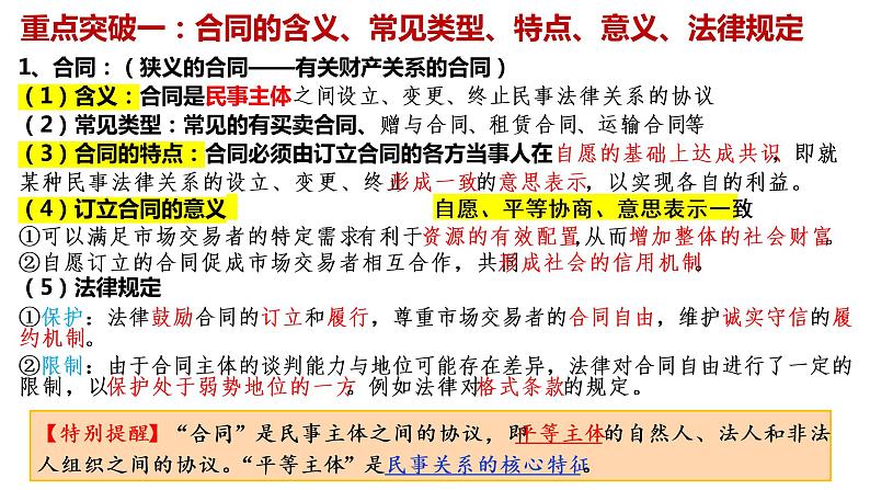 第三课 订约履约 诚信为本 课件-2023届高考政治一轮复习统编版选择性必修二法律与生活05