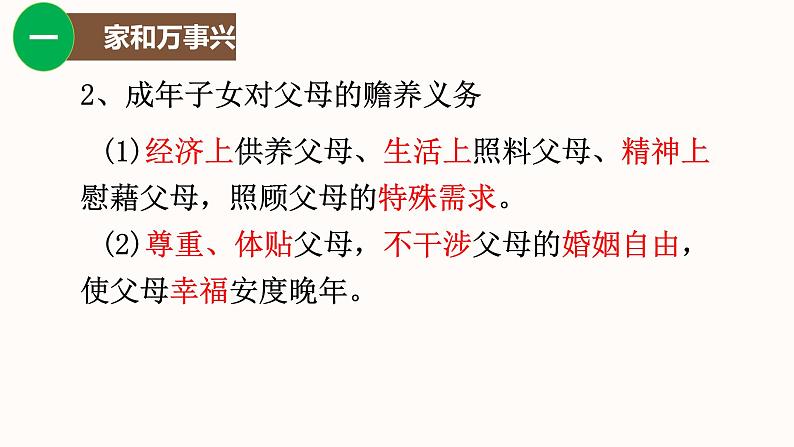 第五课 在和睦家庭中成长 课件-2023届高考政治一轮复习统编版选择性必修二法律与生活第8页