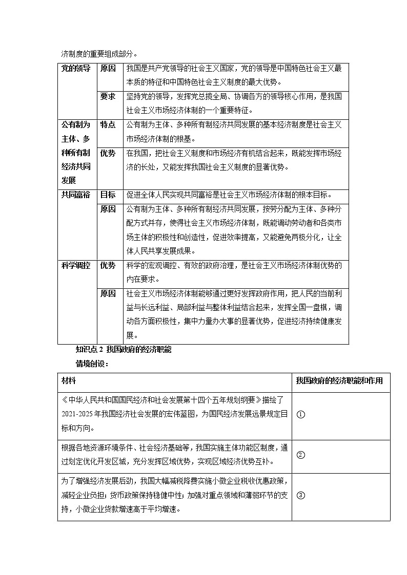 高中政治必修二2.2更好发挥政府作用 教案03