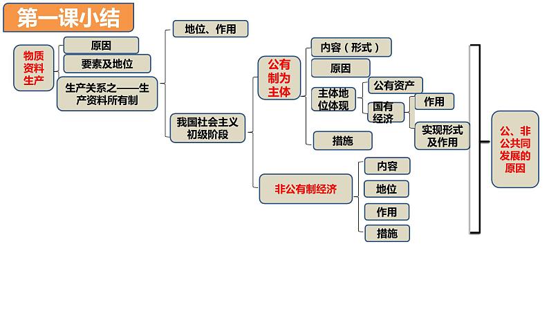 第一课 我国的生产资料所有制 复习课件04