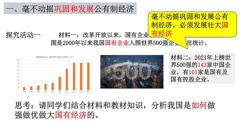 1.2 坚持“两个毫不动摇” 课件-2022-2023学年高中政治统编版必修二经济与社会03