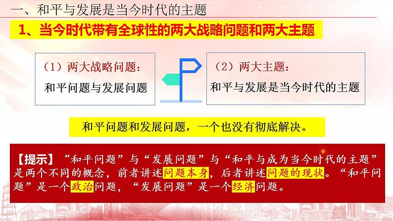 4.1时代的主题 课件-2022-2023学年高中政治统编版选择性必修一当代国际政治与经济07