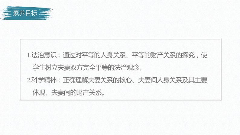 6.2 夫妻地位平等 课件-2022-2023学年高中政治统编版选择性必修二法律与生活03