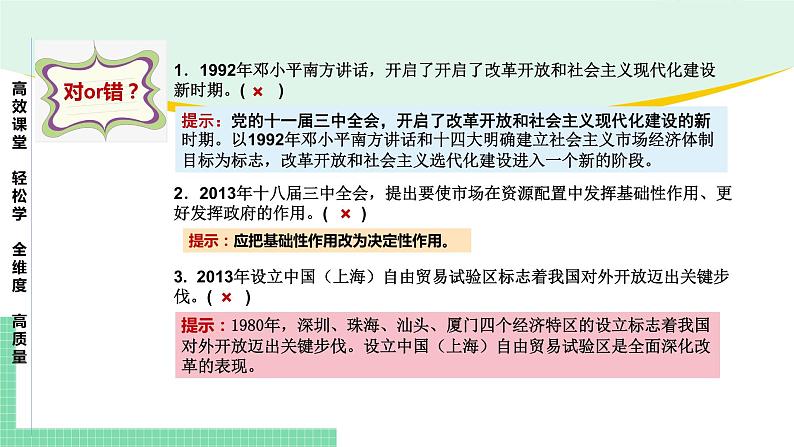 高中政治（必修1）第三课 只有中国特色社会主义才能发展中国【复习课件】07