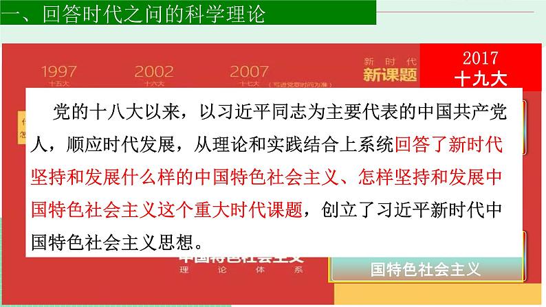 高中政治（必修1）4-3 习近平新时代中国特色社会主义思想课件PPT02