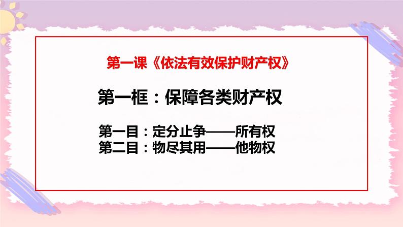 2.1保障各类物权 课件第1页