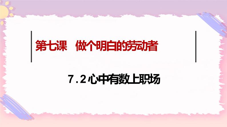 7.2心中有数上职场 课件01