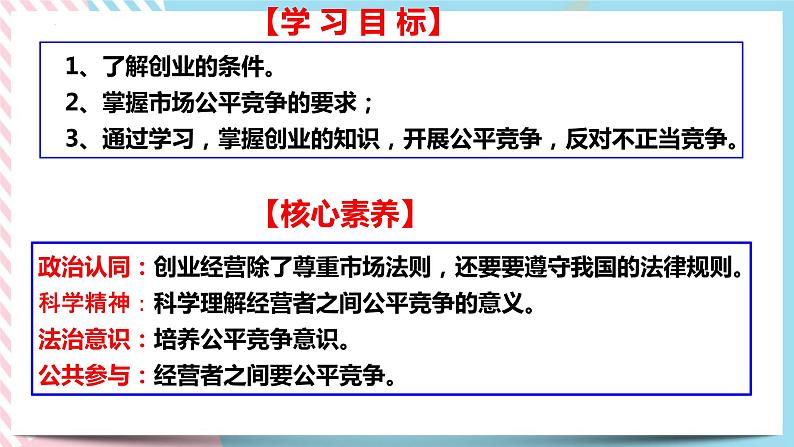 8.1自主创业公平竞争 课件+内嵌视频02