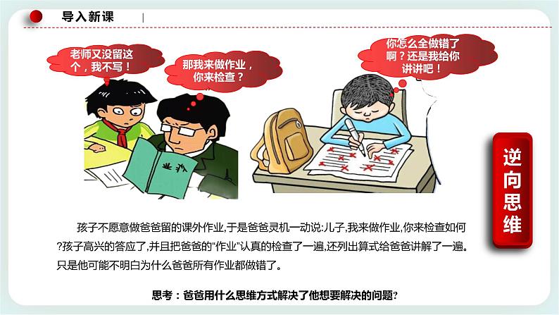 人教统编版高中政治选择性必修3 12.2逆向思维的含义与作用 课件+素材+教案+练习01