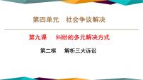 政治 (道德与法治)选择性必修2 法律与生活认识诉讼试讲课ppt课件