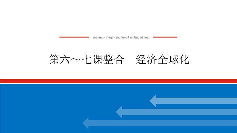 2023高考政治(新教材)复习课件 选择性必修1 第六～七课整合 经济全球化第1页