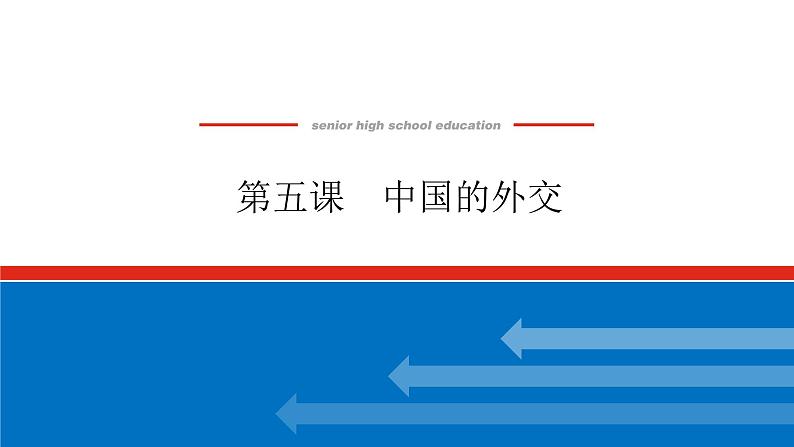 2023高考政治(新教材)复习课件 选择性必修1 第五课 中国的外交01