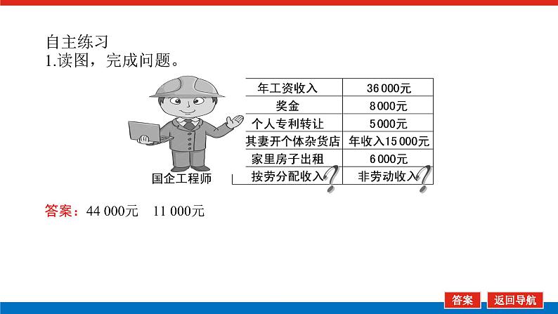 2023年高中政治全复习（统考版）课件  必修一  第七课 个人收入的分配07