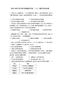 2021-2022学年河北省廊坊市高一（上）期末历史试卷（含答案解析）