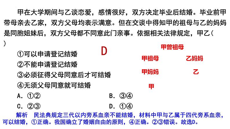 第六课 珍惜婚姻关系 课件-2023届高考政治一轮复习统编版选择性必修二法律与生活第8页