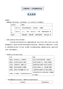 新高中政治高考 2021届小题必练7 公民的政治生活 教师版