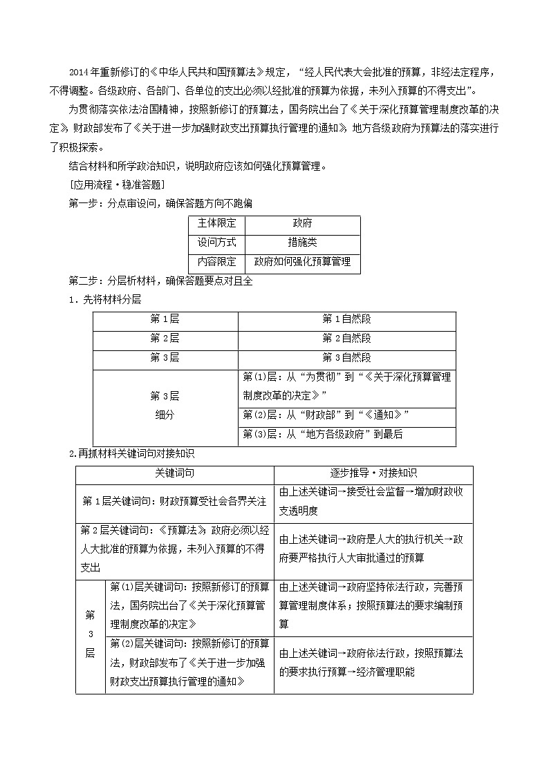 新高中政治高考专题08 政府（原卷版）第3页