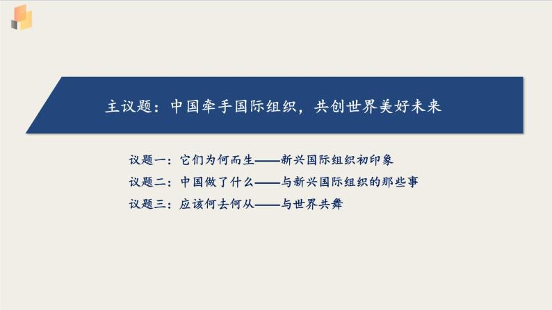 【高中政治】选择性必修一 9.2中国与新兴国际组织 课件02