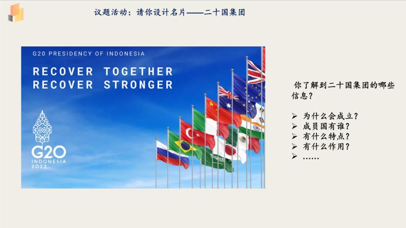 【高中政治】选择性必修一 9.2中国与新兴国际组织 课件04