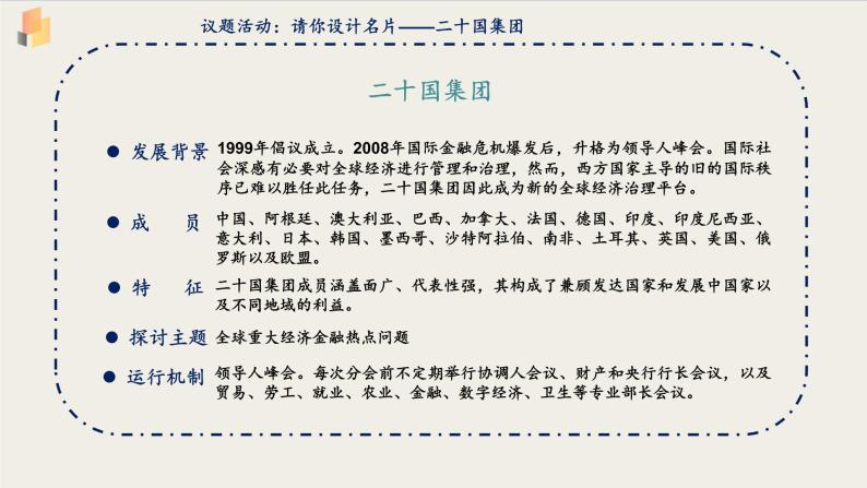 【高中政治】选择性必修一 9.2中国与新兴国际组织 课件05