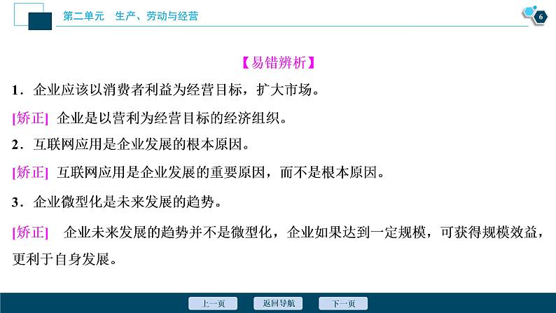 新高中政治高考2021年高考政治一轮复习（新高考版）  第2部分  第2单元 第5课　企业与劳动者课件PPT第7页