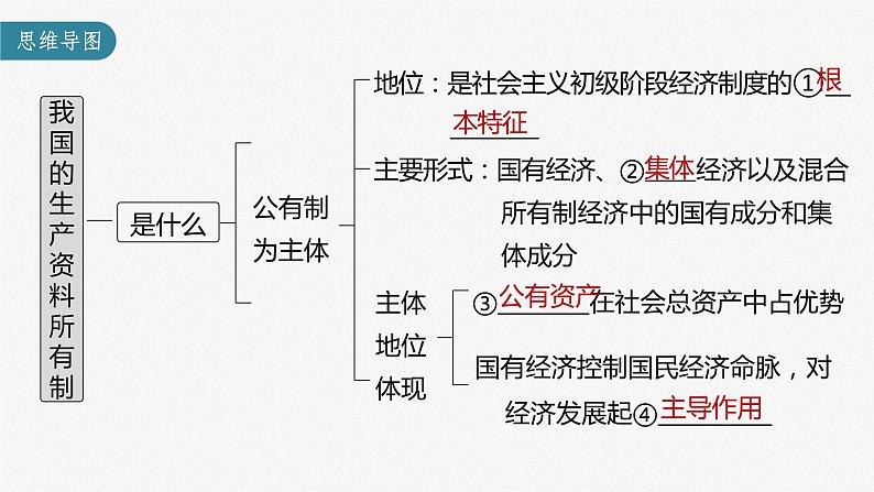 新高中政治高考2023年高考政治一轮复习（部编版） 第5课 我国的生产资料所有制课件PPT第3页