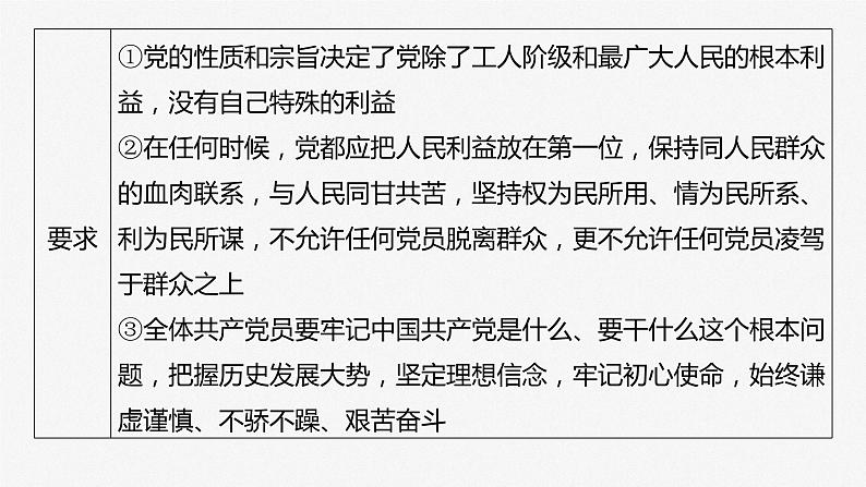 新高中政治高考2023年高考政治一轮复习（部编版） 第10课 中国共产党的先进性课件PPT07