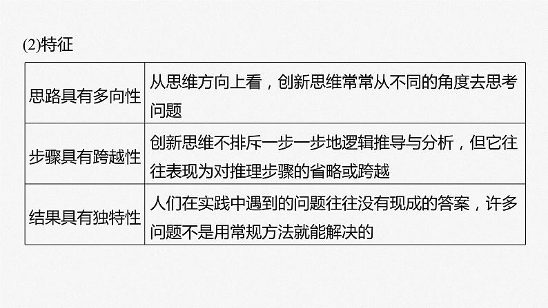 新高中政治高考2023年高考政治一轮复习（部编版） 第38课 提高创新思维能力课件PPT第7页