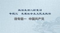 新高中政治高考专题三  发展社会主义民主政治之中国共产党-2021年高考政治二轮复习高效课堂之优质课件