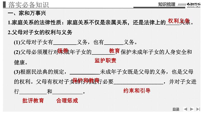 新高中政治高考 选择性必修2  第2单元  第5课在和睦家庭中成长课件PPT05