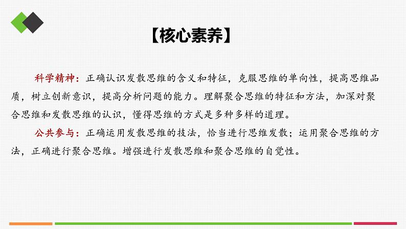 统编高中政治选择性必修3 12.1发散思维与聚合思维的方法 课件03