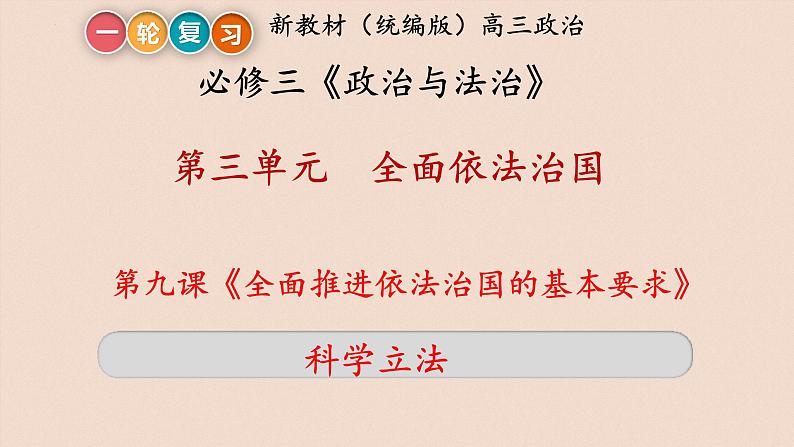 第九课 全面推进依法治国的基本要求 课件-2023届高三政治一轮复习统编版必修3政治与法治第7页