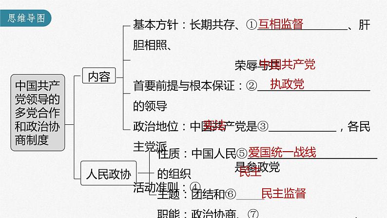 (部编版)高考政治一轮复习课件第14课第1课时中国共产党领导的多党合作和政治协商制度(含解析)第3页