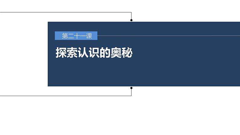 (部编版)高考政治一轮复习课件第21课探索认识的奥秘(含解析)第1页