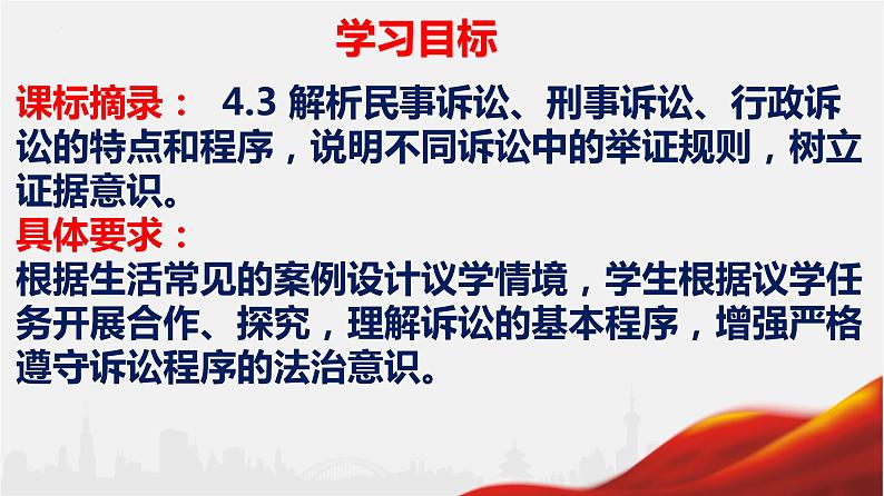 2022-2023学年高中政治统编版选择性必修二：10.2 严格遵守诉讼程序 课件第2页